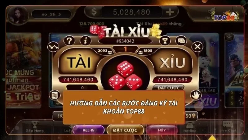 Hướng dẫn các bước đăng ký tài khoản top88
